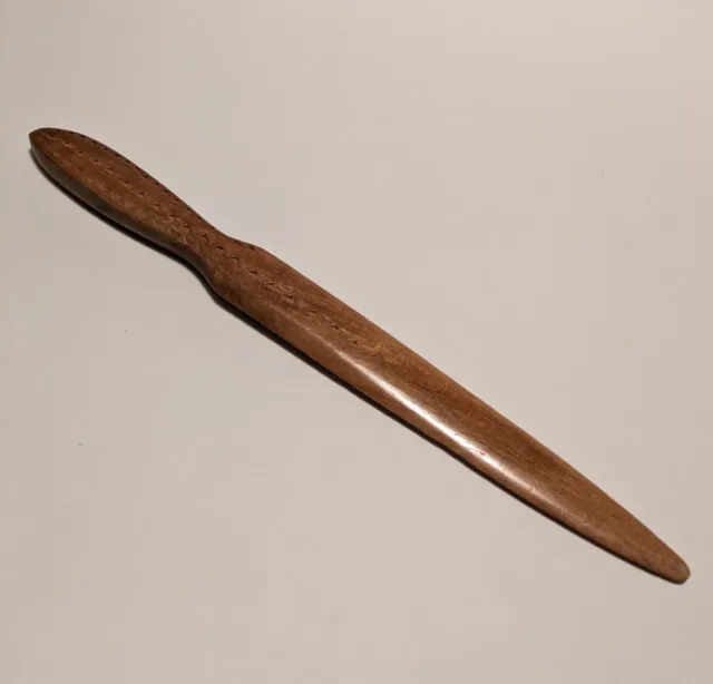 Wooden Letter Opener Hand Carved /Unique