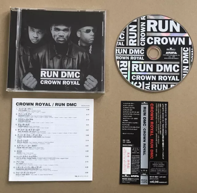 Run-DMC Crown Royal Japanese PROMO CD Album sehr selten 2001 Walk This Way 2