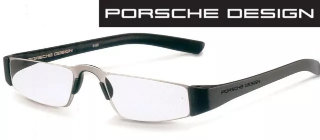 Porsche Design P 8801 A schwarz Lesebrille +2,0 NEU +2,00 Halbbrille vom Optiker