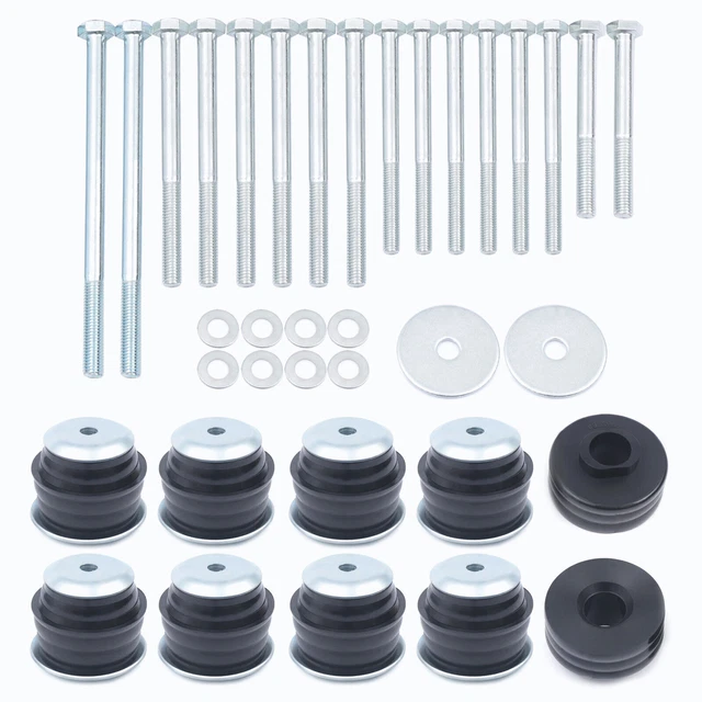 RUBBER STEEL BODY Mount Bushing Kit For Ford F250 F350 2008 2009 2010