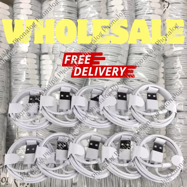 Wholesale Bulk Lot USB Cable 3Ft 6Ft For Apple iPhone 14/13/12/11/8 Charger Cord