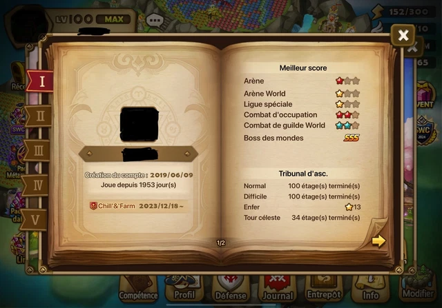 COMPTE SUMMONERS WAR Europe Lvl65 - 3L&D - Velaska - Craig - Grogen + Teshar EUR 120,00 - FR