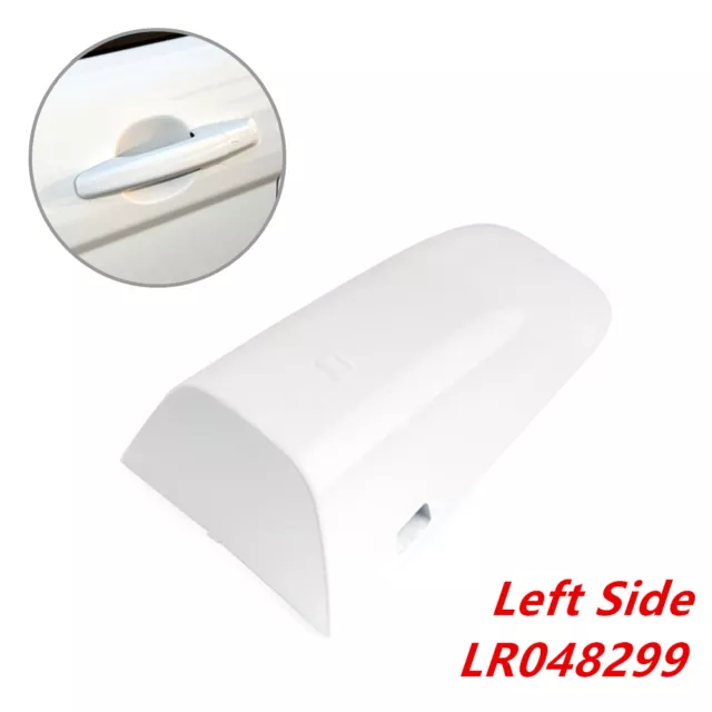 White Front Left Door Handle Cover For 2014-2019 Land Rover Range Rover Evoque