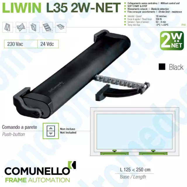 LIWIN L35 2W-NET 230V 350N NOIR Moteurs à chaîne à couple synchronisé