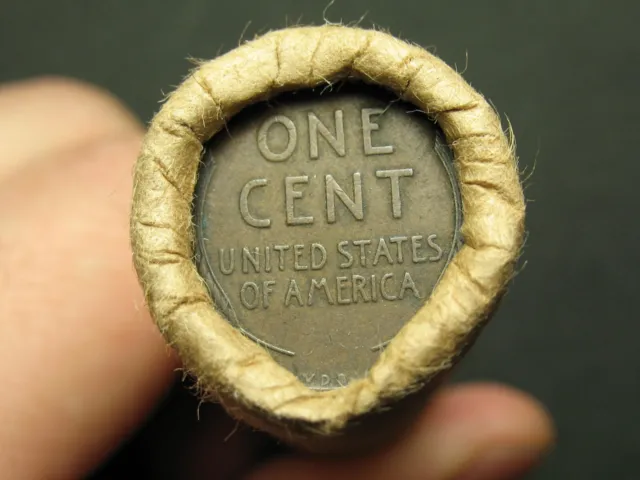 ESTATE SALE! 50ct LINCOLN WHEAT CENT PENNY ROLL ~ 1909 VDB END COINS LOT #5x
