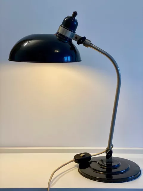 ★ Frühe Bauhaus Schreibtischlampe ★ Bakelit Art Deco ★ Dell Entwurf Tischleuchte 2