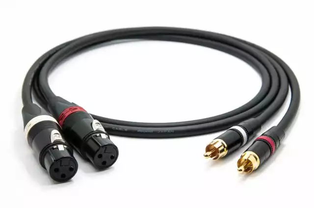 5 Foot-Mogami 2534 Quad Stereo Pair (L, R)|Neutrik Gold RCA to XLR Female