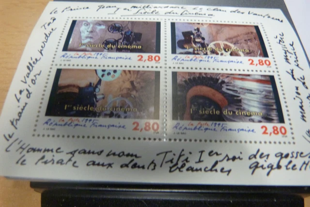 FRANCE BLOC NEUF Feuillet "1° Siècle du Cinéma 1995" EUR 2,00 - FR