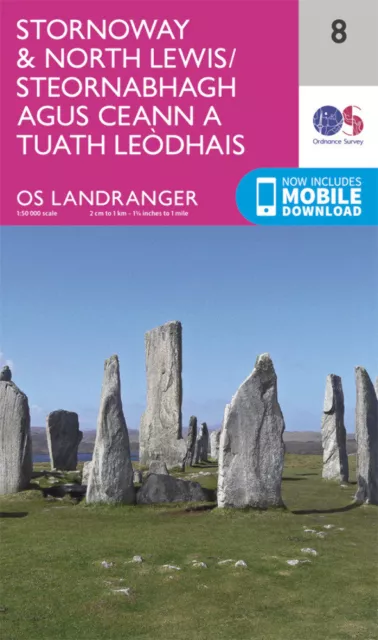 Stornoway North Lewis Landranger Map 8 Ordnance Survey Latest