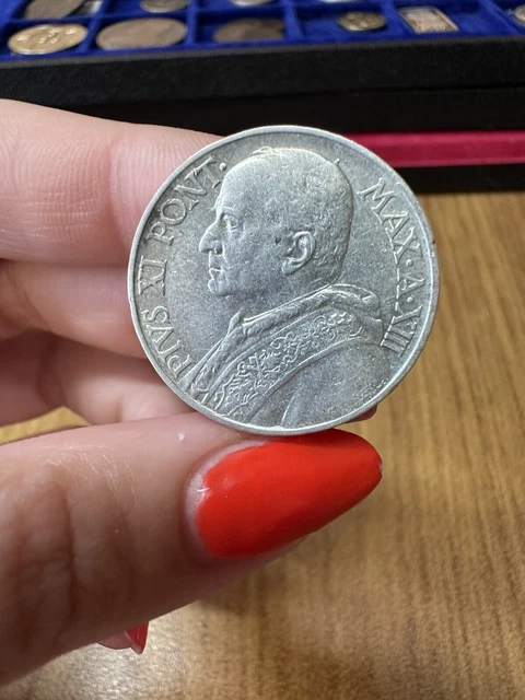 Moneta Citta' Del Vaticano Pio Xi 10 Lire 1934 Sw 2
