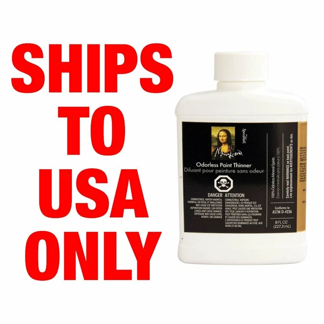 Diluyente de pintura inodora Mona Lisa 8 oz ~ SUMINISTROS PARA MUÑECAS RENACIDAS