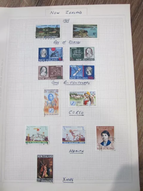 NZ stamps 1969 Sets Includes Cook Bi-Centennary set 12 in total CHEAP