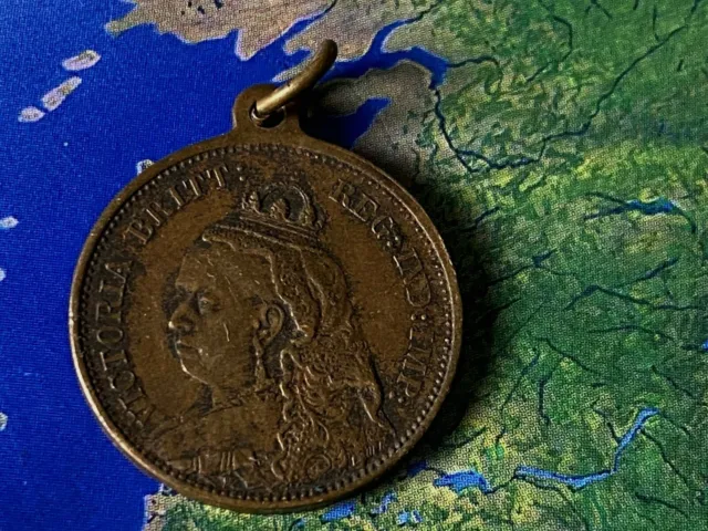 Antique 1901 Queen Victoria Coin Pendant