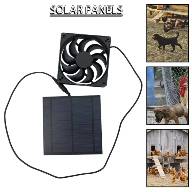 50 W panneau solaire et ventilateur d'échappement énergie solaire extérieur b