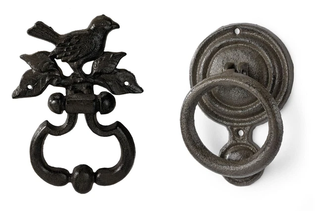 MACOSA Türklopfer Gusseisen Braun - 18cm Vintage Design Rustikal