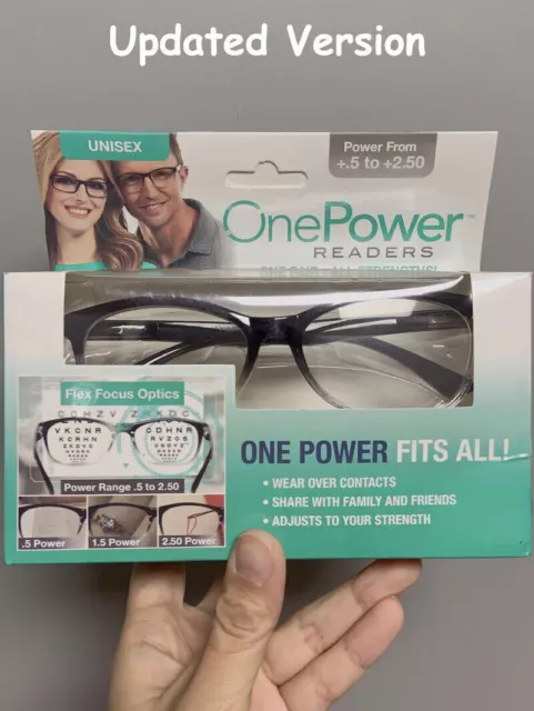 One Power Auto Focus Presbyopi Reading Glasses Readers Adjustable 0.5-2.5 Unisex