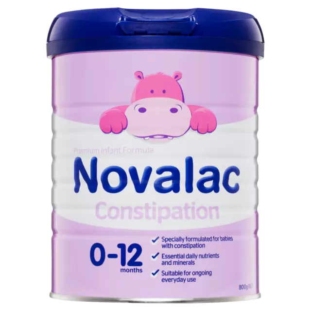 Novalac Constipation Premium Infant Formula 800g Daily Nutrients 0-12 Months