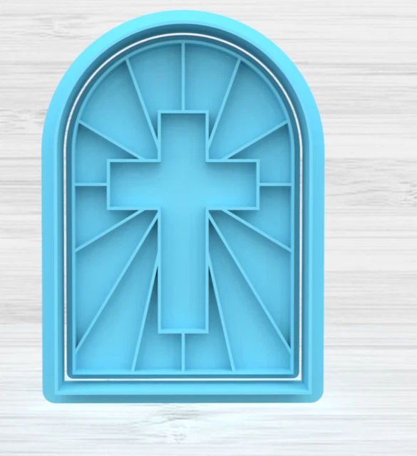 Stampino Biscotti Prima Comunione | Formina 8cm Con Stampo Interno | Realizzato In PLA Eco-Compatibile