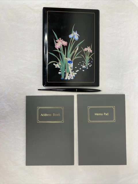Foldable Flowers & Hummingbird Notepad Address Book/Memo Pad With Pen ~ D11