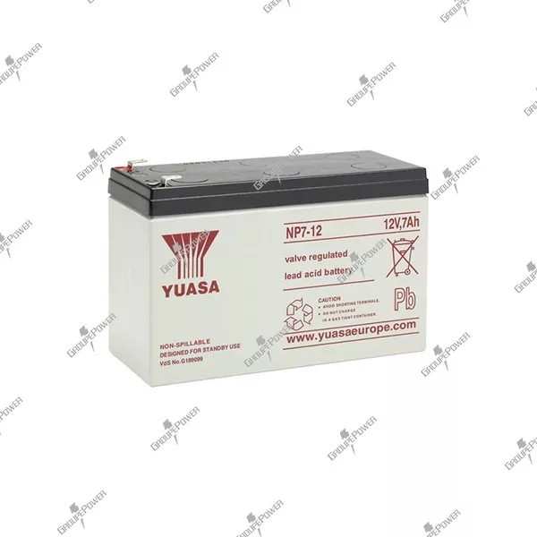 Batterie UPS plomb étanche YUASA NP7-12 12V 7AH 151X65X97.5