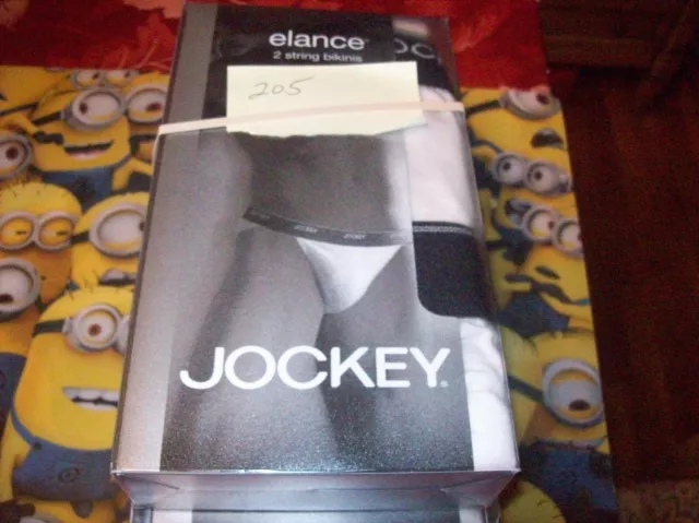 JOCKEY MENS 2 String Bikini white 100% cotton style 1005 $16.97 - PicClick