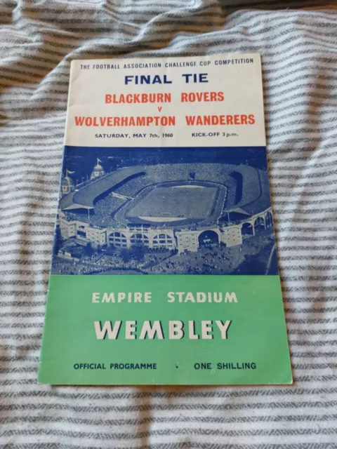 1960 FA Cup Final Programme - Blackburn Rovers v Wolverhampton Wanderers