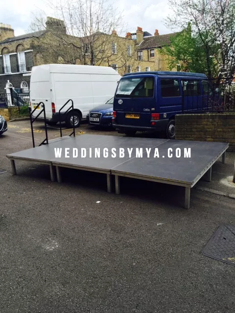 Wedding Platform Hire £350 London Stage Hire Wedding Reception Stylist Decorator
