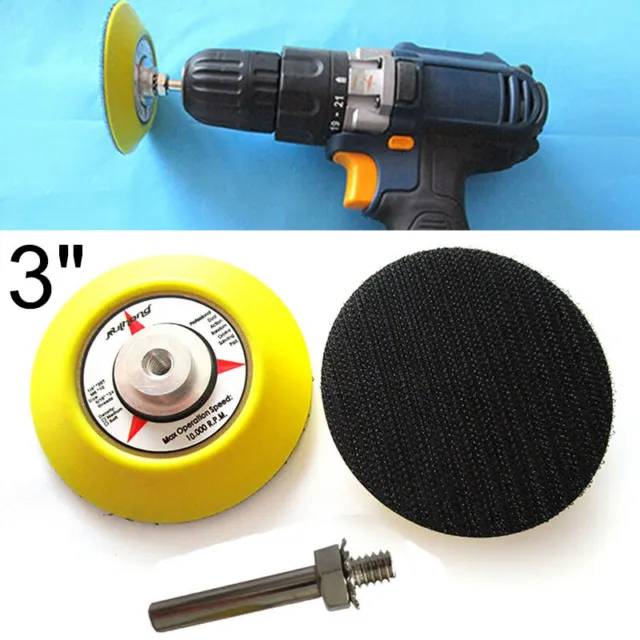 Backing Pad Sanding Polishing Disc Pad With Drill Attachment for Rotary Tools AU