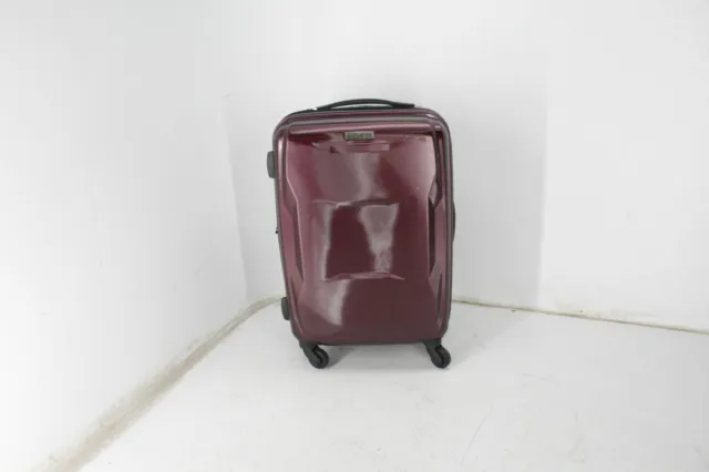Samsonite Hard Side Luggage w Spinner Wheels Carry On 20Inch Burgundy Red