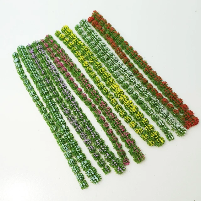 Tiardey 8 Bandes Arbustes Miniatures 4 Couleurs Pour Modélisme Paysage Bricolage