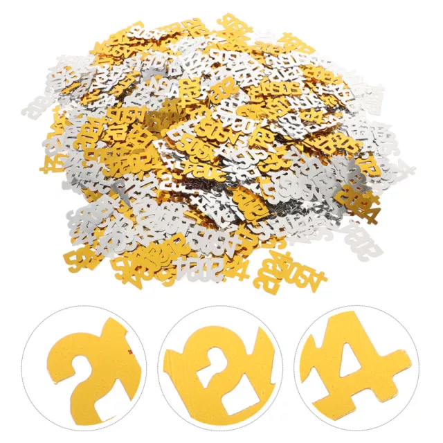 2024 Graduation Confetti - 2 Bags Gold/Silver - Congrats Grad Party Decor-HJ