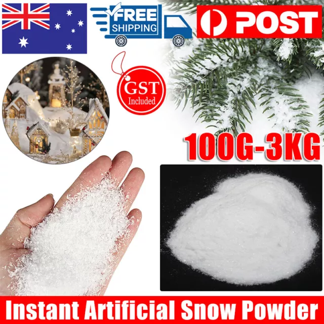 100g-3kg Instant Artificial Snow Powder Magic Snow Christmas Decoration Xmas  Ho