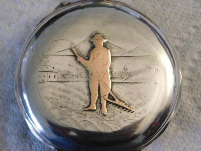MONTRE PENDENTIF Gousset Femme Mouvement UHLMANN Genève Suisse Fonctionne EUR 22,00 - FR