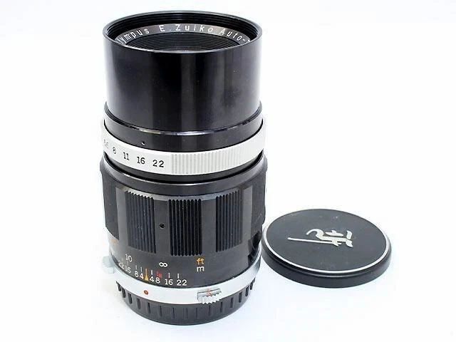 Olympus Stylo E. Zuiko Auto-t 100mm F3.5 Mf Téléphoto Prime Objectif Lavés Japon