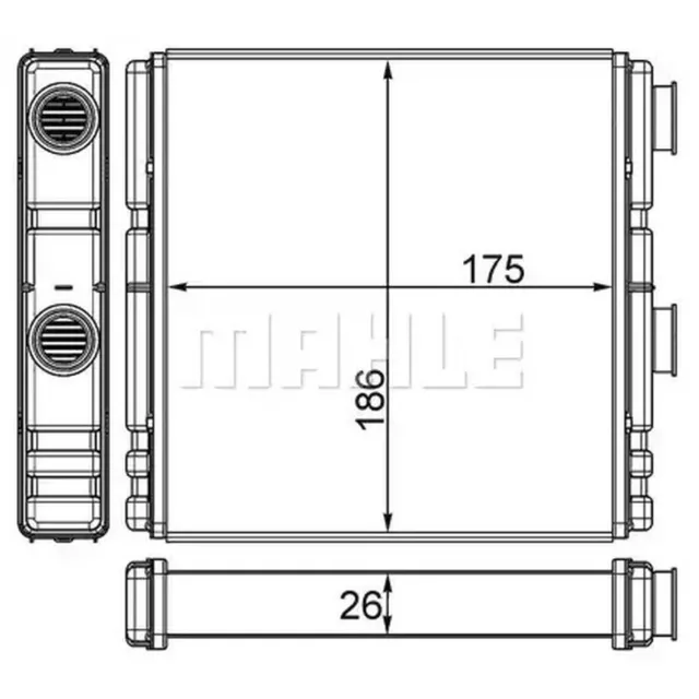 Mahle Wärmetauscher, Innenraumheizung für Renault#