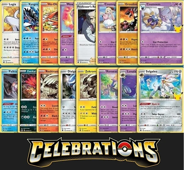 POKEMON CELEBRATIONS 25TH Anniversary Complete Holo Rare Set of 16 Card