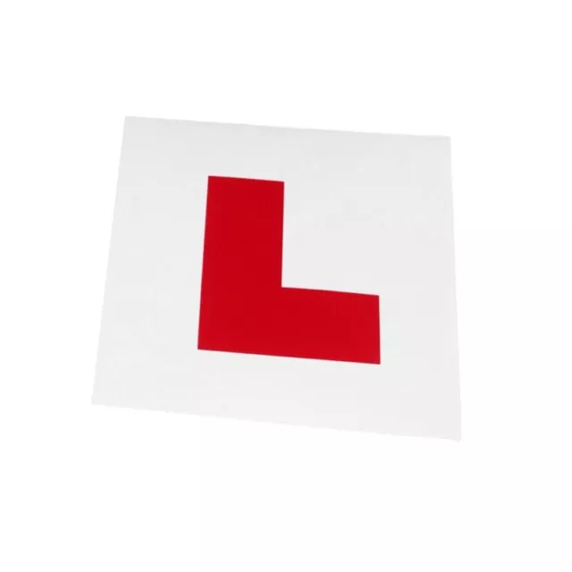 Learner L Plate New Driver Stickers Self Adhesive Removable Decals Student Signs