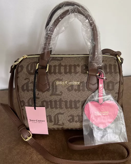 Juicy Couture, Bags, Juicy Couture Purse Speedy Satchel Bag Chestnut  Chino Brown Logo