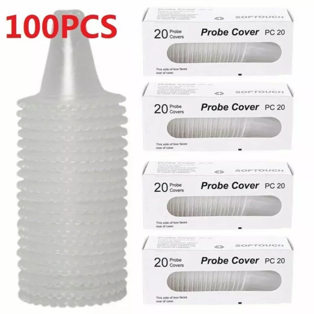 100x For Braun Probe Covers Thermometer Replace Lens Ear Thermometer Filter Cap