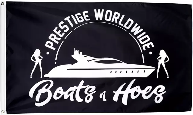 Prestige Worldwide Boats and Hoes Step Brothers Flag 3x5ft Will Ferrell Banner