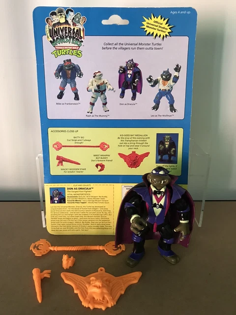 1993 TMNT Teenage Mutant Ninja Turtles Donatello Don As Dracula COMPLETE