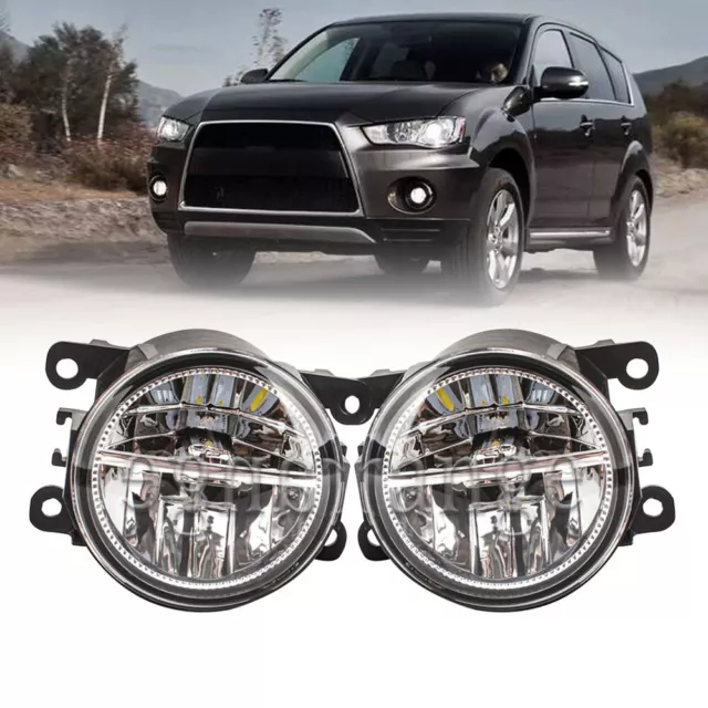 LED Fog Light Bumper Lamp For Mitsubishi Outlander Sport RVR ASX Eclipse Galant