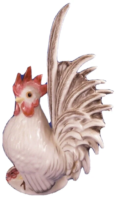 NYMPHENBURG PORCELAIN MALE Chicken Rooster Figure Figurine Porzellan 