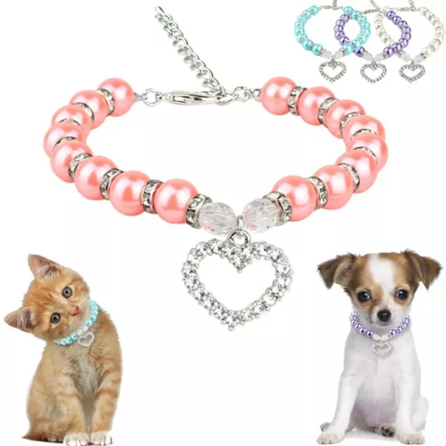 1pc Collier Pour Chien Puppy Chat Collier De Perles Collier Pour Chien Supplies