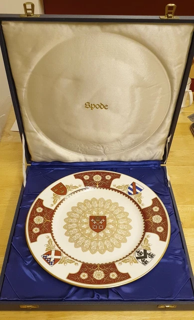 未使用品アンティーク】Spode York Minster Plate 限定版