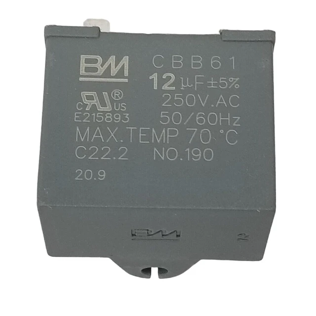 Condensatore Cbb61 Sh Condensatore CBB61 12UF 350VAC - Per Motori Generatori E Aria Condizionata Condensatore Avviamento 350vac - Foto 8