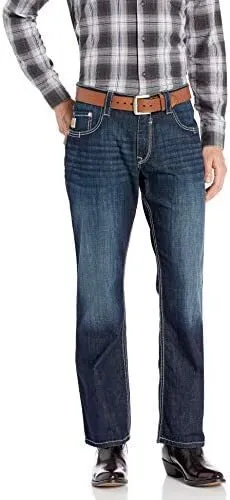 Cinch Men's Carter 2.4 Dark Wash Mid Rise Relaxed Bootcut Performance 30x34