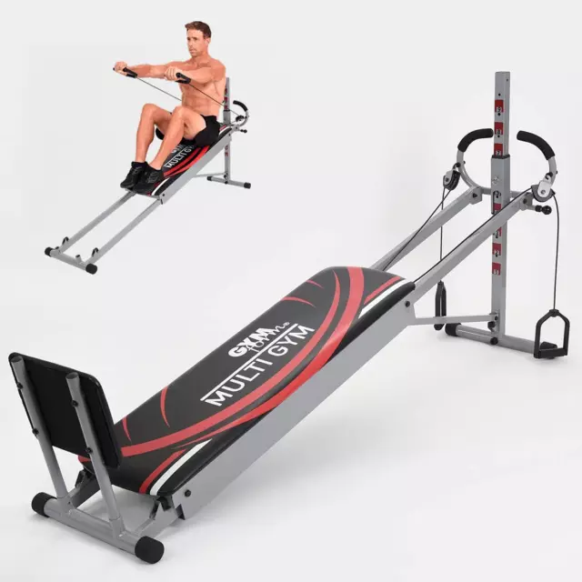 Macchina per Fitness Completa  Multigym, Pieghevole, per La Casa, per Il Corpo,