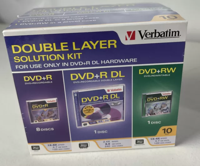 10PCS 215MIN 8X DVD + R DL 8.5GB Disque vierge Disque DVD