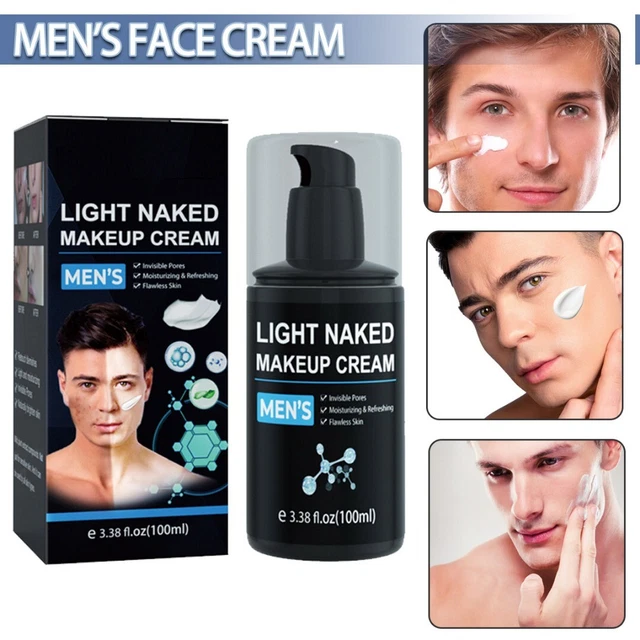 Base corrector facial crema de maquillaje para hombre hidratante cuidado natural de la piel